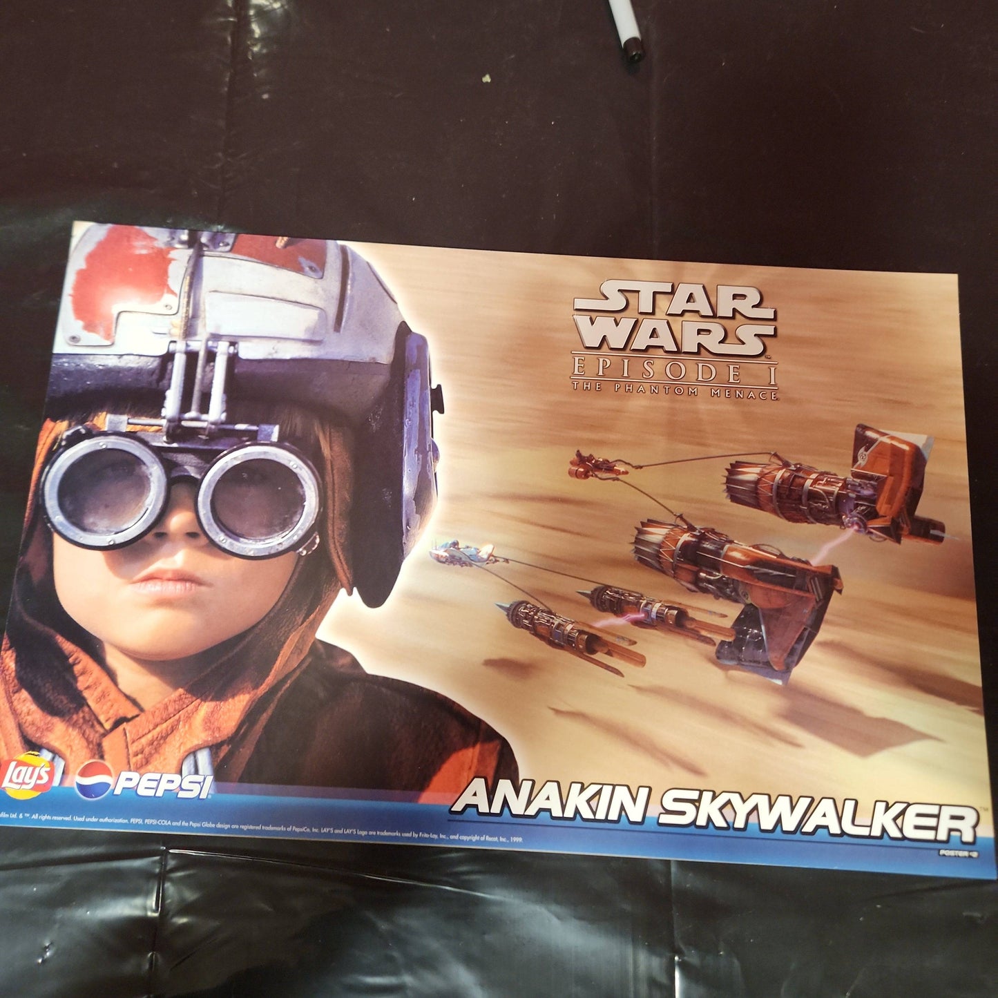 1999 Original Star Wars Ep 1 ANAKIN SKYWALKER 17x11 LAY'S PEPSI Promo Posters - House of Cars Virginia