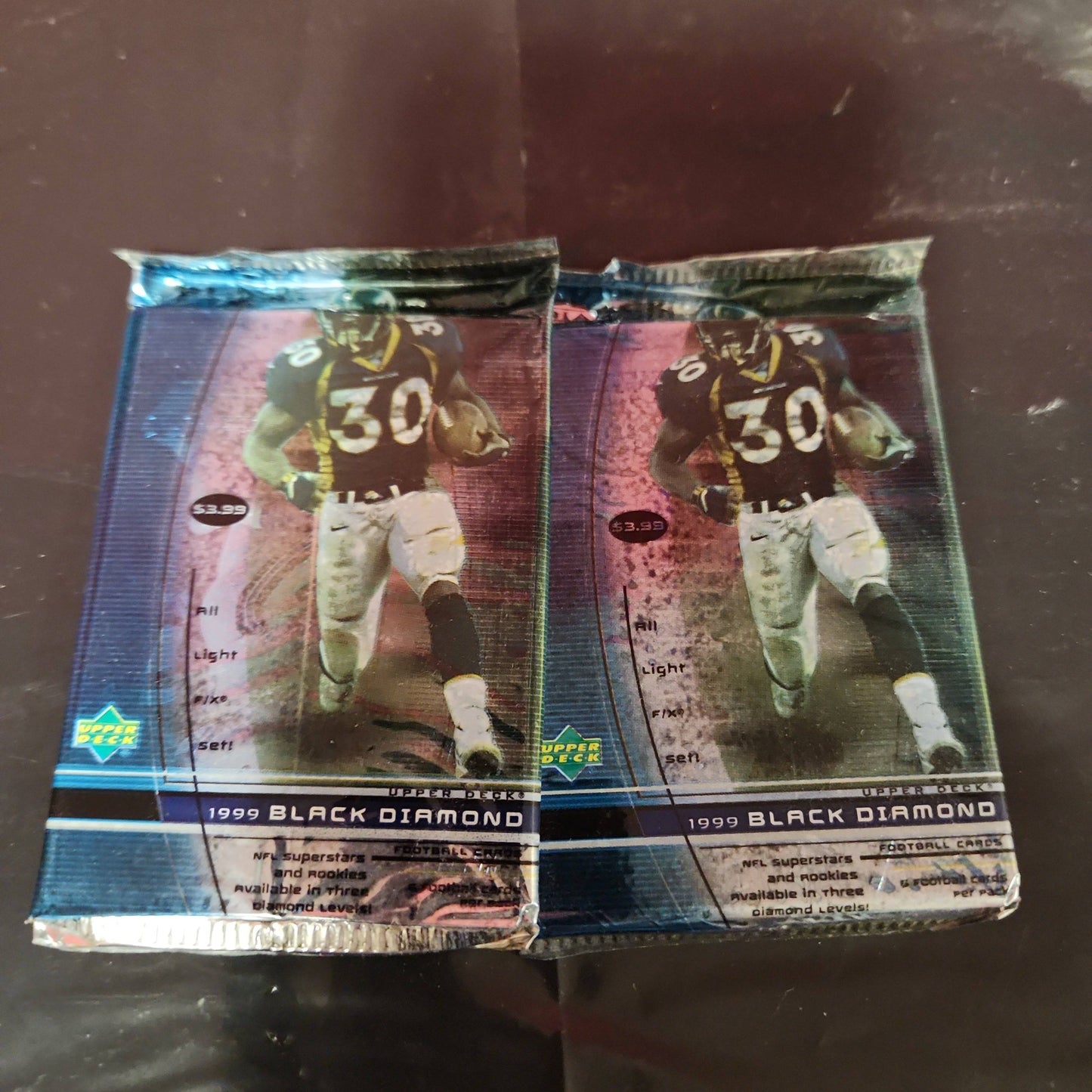 1999 UD Black Diamond NFL Packs--Factory Sealed Lot of 2 - House of Cars Virginia