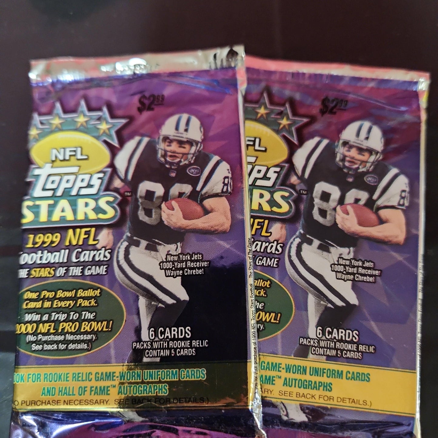 1999 Topps Stars HTA Hobby Pack Look4 Moss Roger Staubach Bradshaw AUTO Manning x 2 packs NFL Cards - House of Cars Virginia