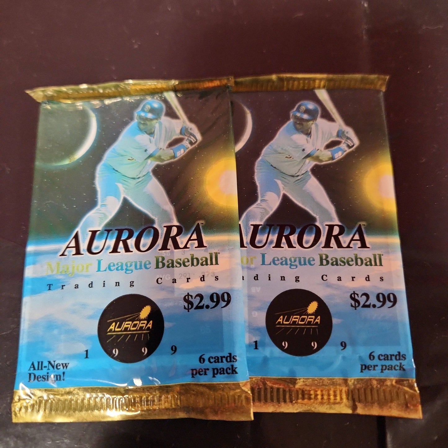 1999 Pacific Aurora MLB Baseball 2 Packs RARE! - House of Cars Virginia