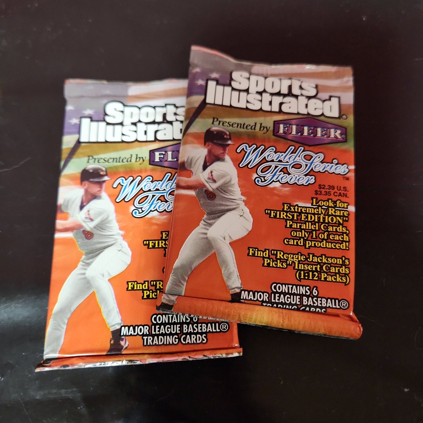 2 x 1998 MLB Fleer Sports Illustrated World Series Fever Baseball Cards Pack Sealed MLB Cards - House of Cars Virginia