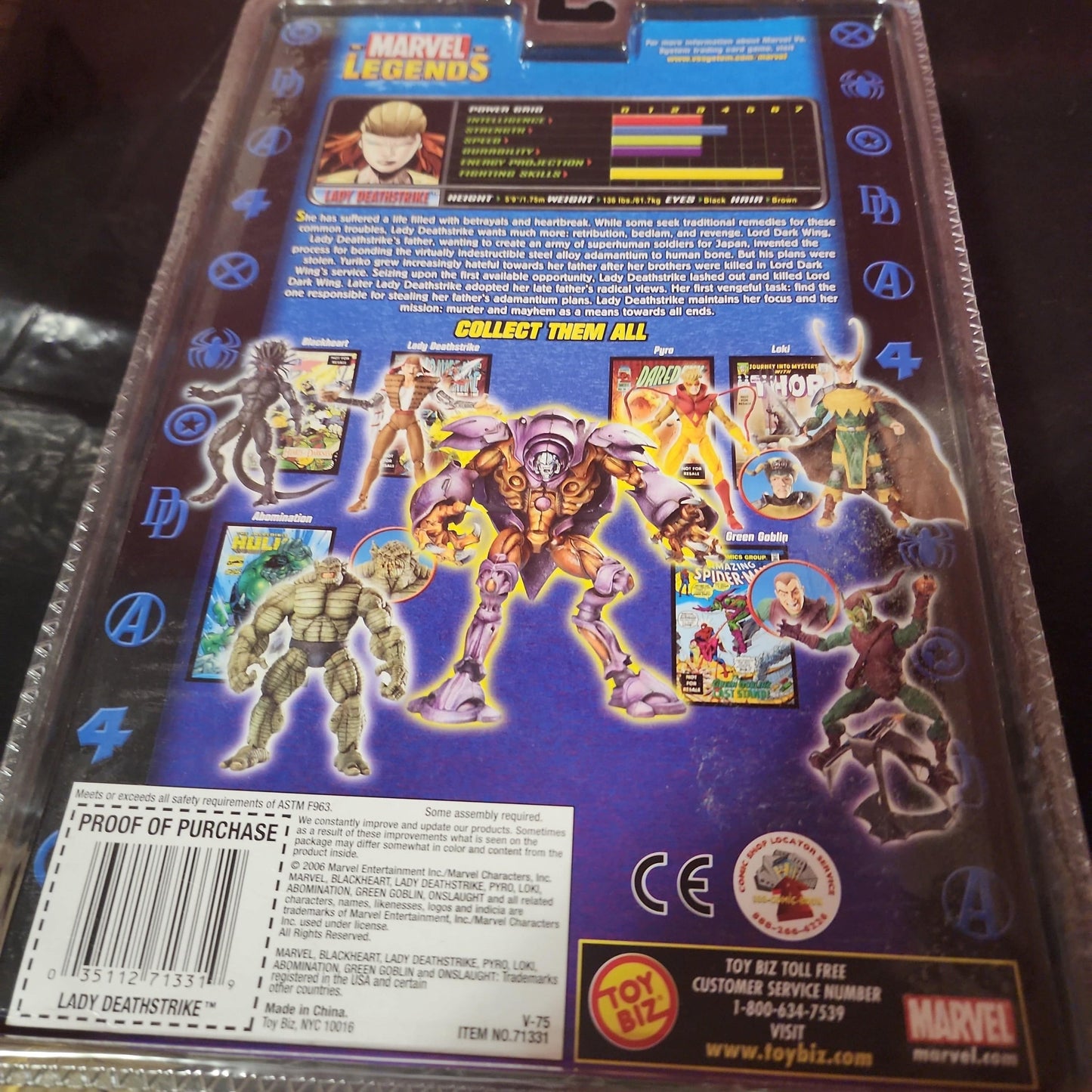 Marvel Legends Lady Deathstrike Onslaught Series Figure Toy Biz Comic Book NIB - House of Cars Virginia