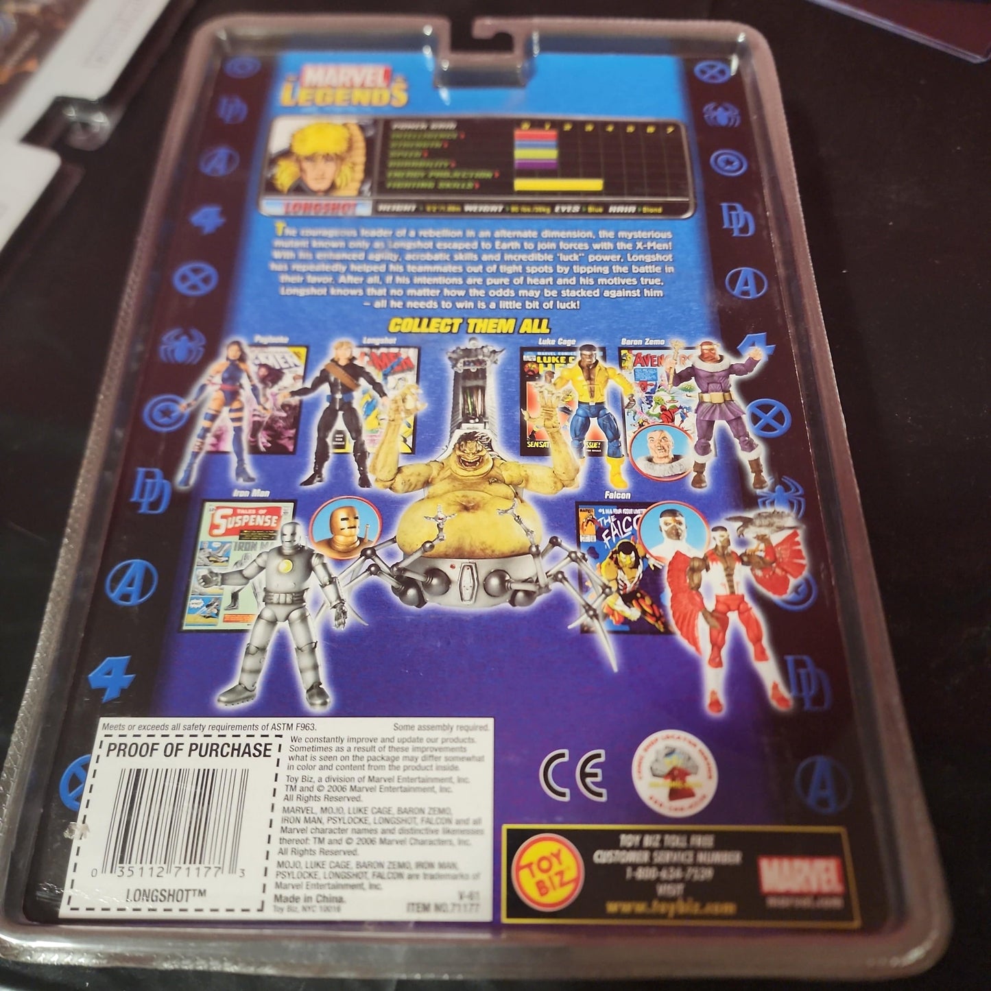 Marvel Legends Longshot Action Figure Mojo Series Toy Biz Sealed - House of Cars Virginia