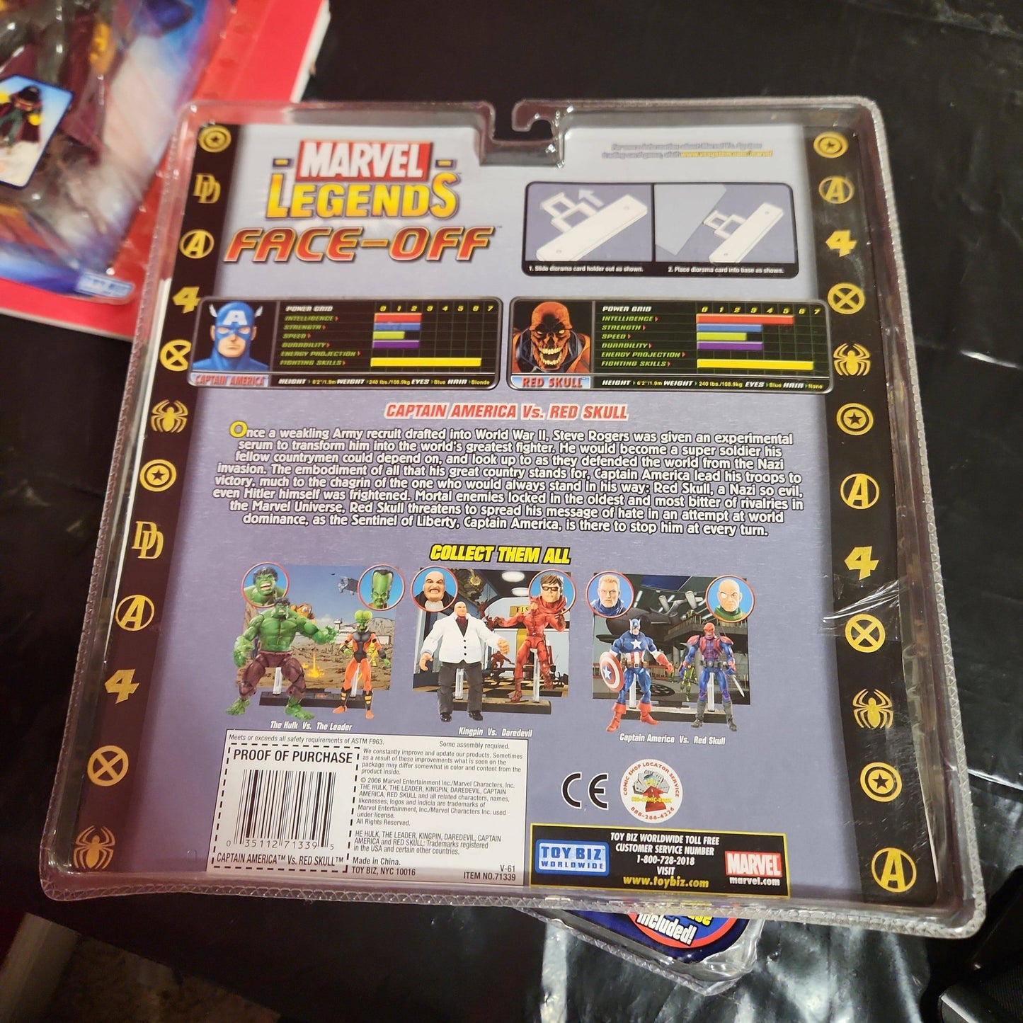 Marvel Legends Face-Off Captain America & Red Skull Figures Toy Biz 2006 NEW - House of Cars Virginia