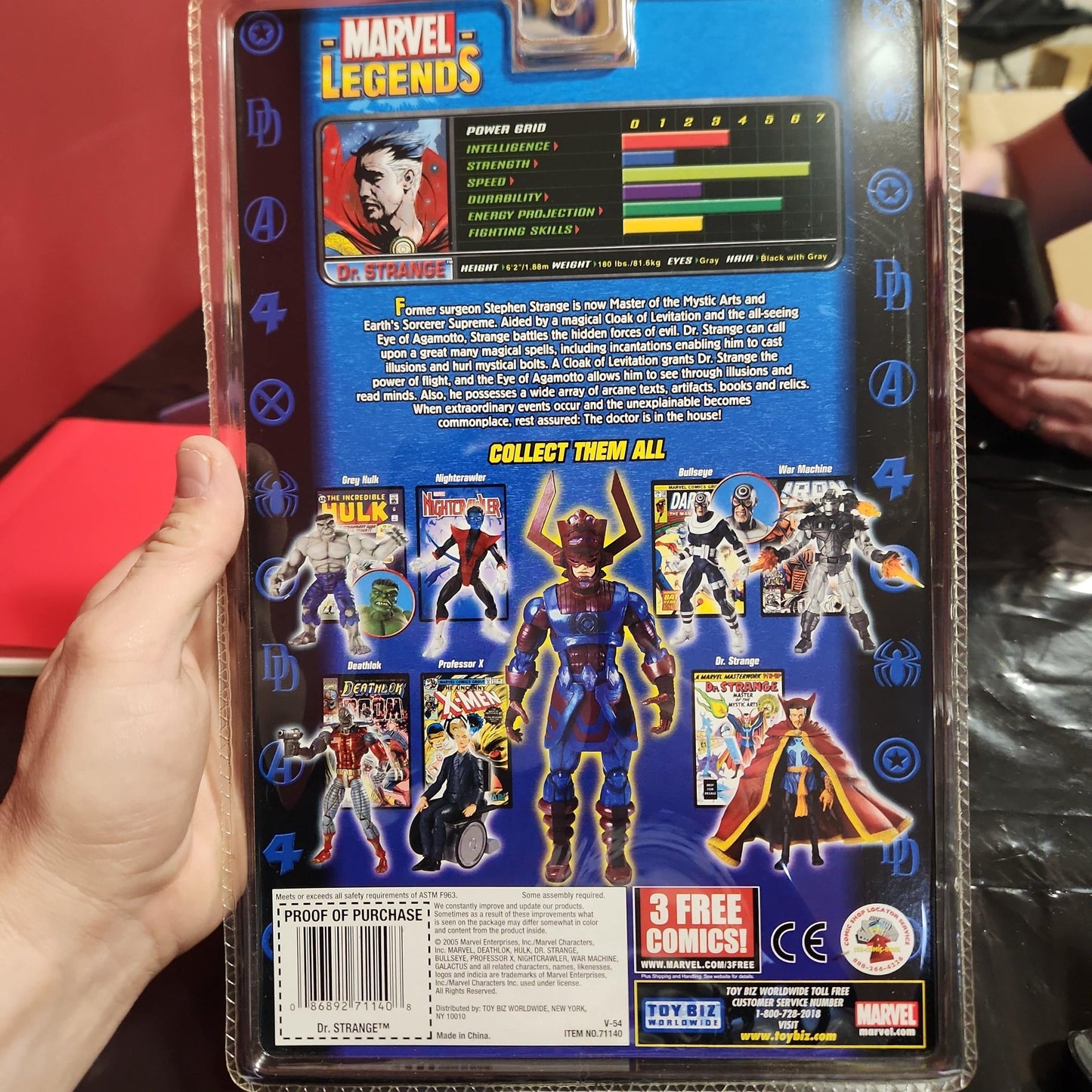 ToyBiz Marvel Legends Galactus BAF Series Dr. Strange Action Fig 2005 NIB Sealed - House of Cars Virginia