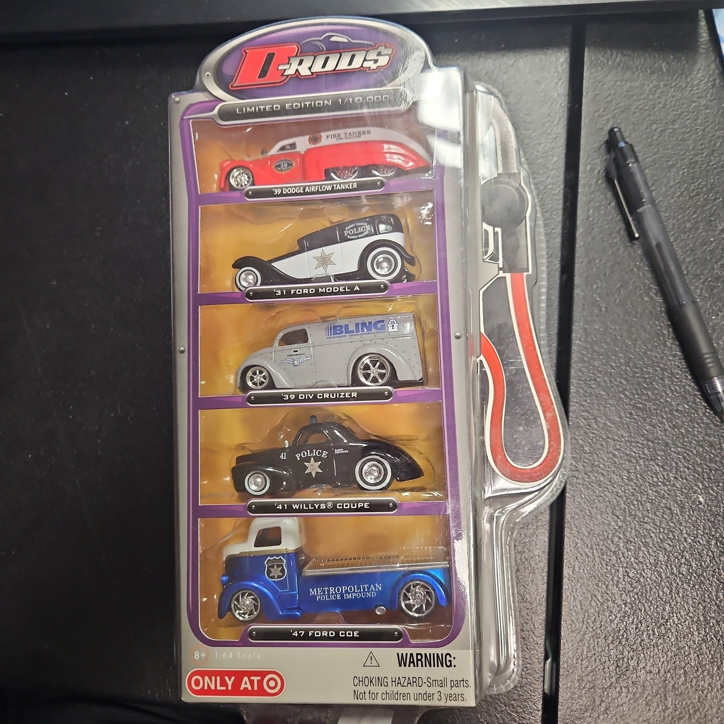D-Rods Target Exclusive 5-pack with fuel pump packaging - House of Cars Virginia