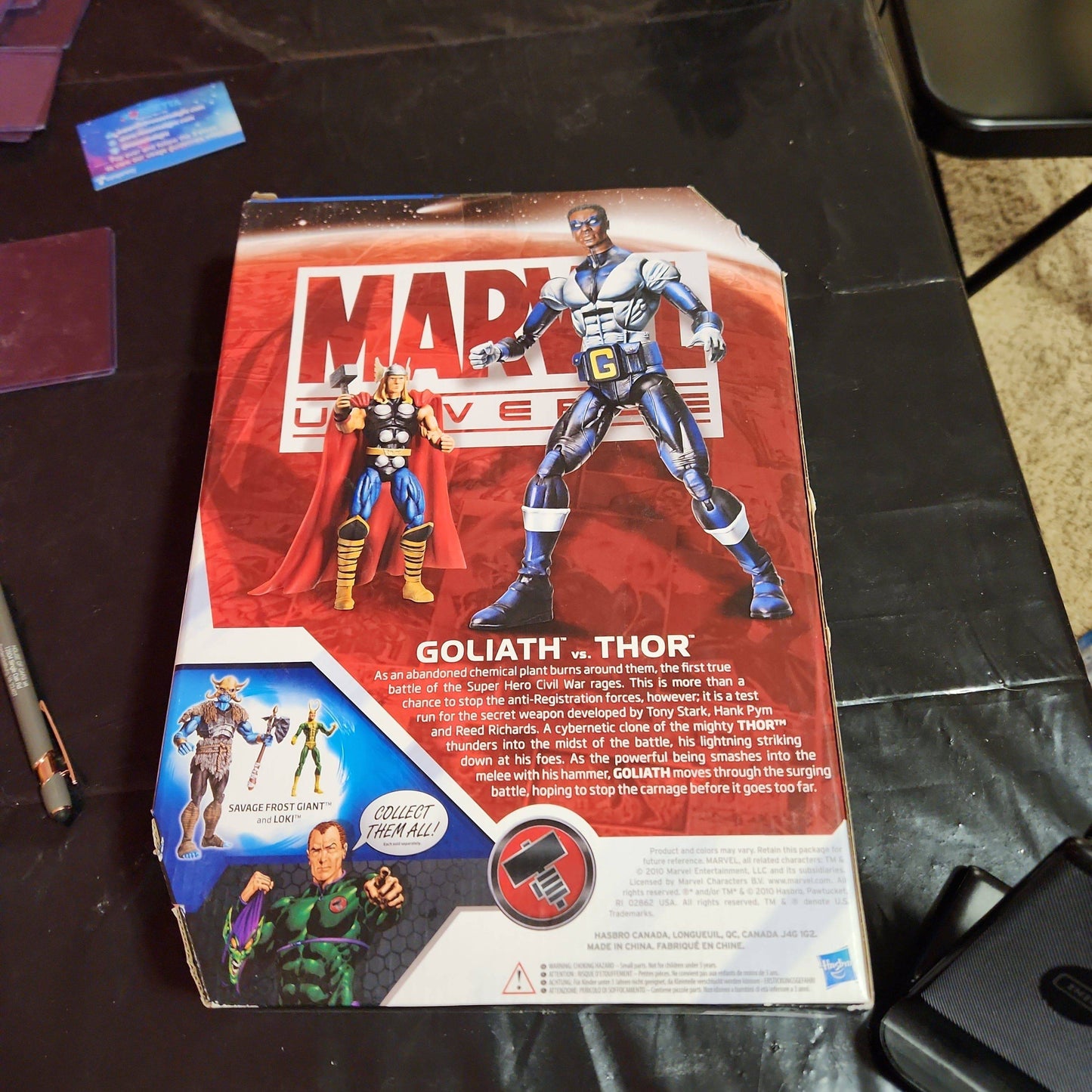 Marvel Universe Goliath (Bill Foster) vs Thor (Ragnarok) Action Figure Civil War - House of Cars Virginia