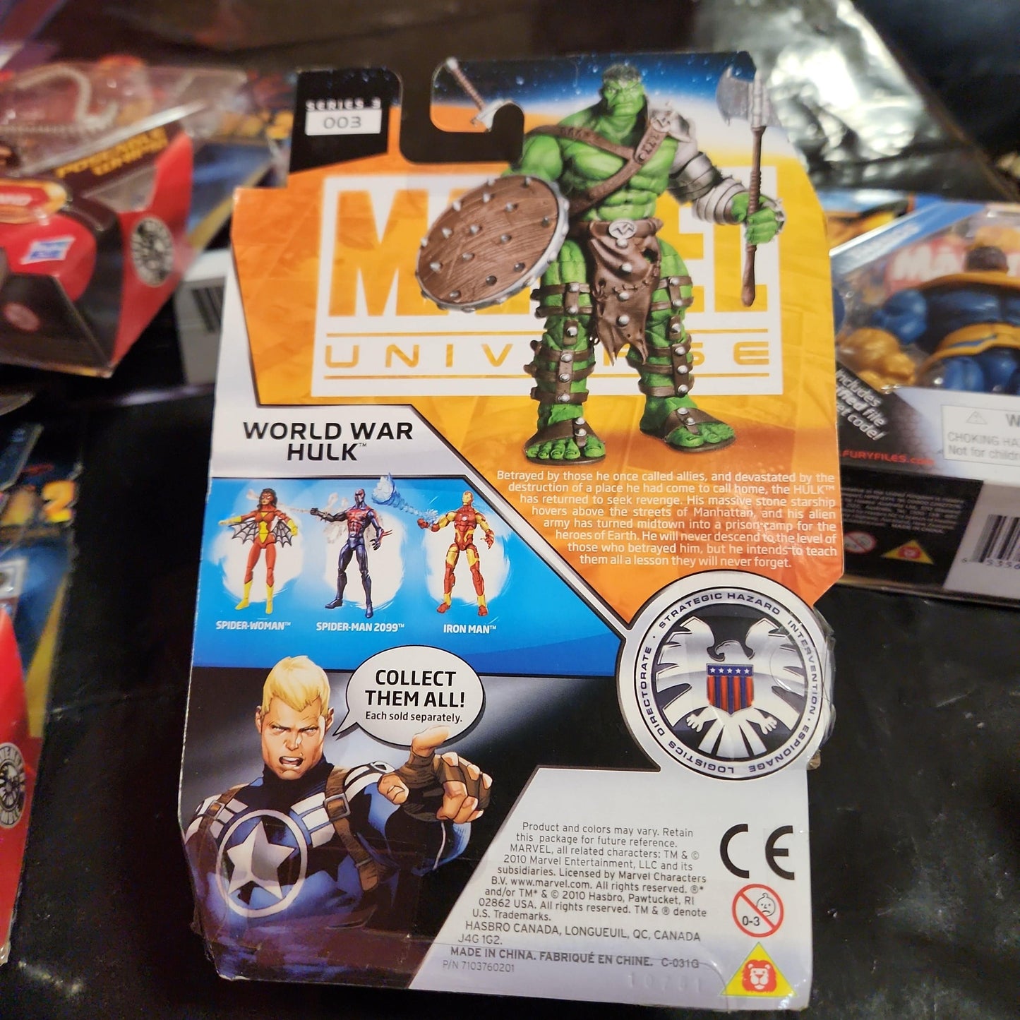 NEW 2010 Hasbro Marvel Universe World War Hulk Action Figure & Stand Series 3 - House of Cars Virginia