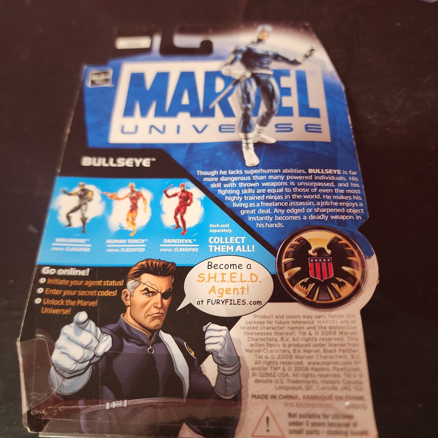 Marvel Universe BULLSEYE 3.75 figure Series 1 #10 - House of Cars Virginia