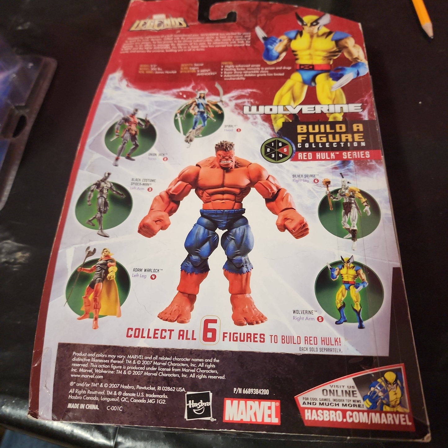 MARVEL LEGENDS - TARGET EXCLUSIVE RED HULK SERIES - WOLVERINE BLACK COSTUME - House of Cars Virginia