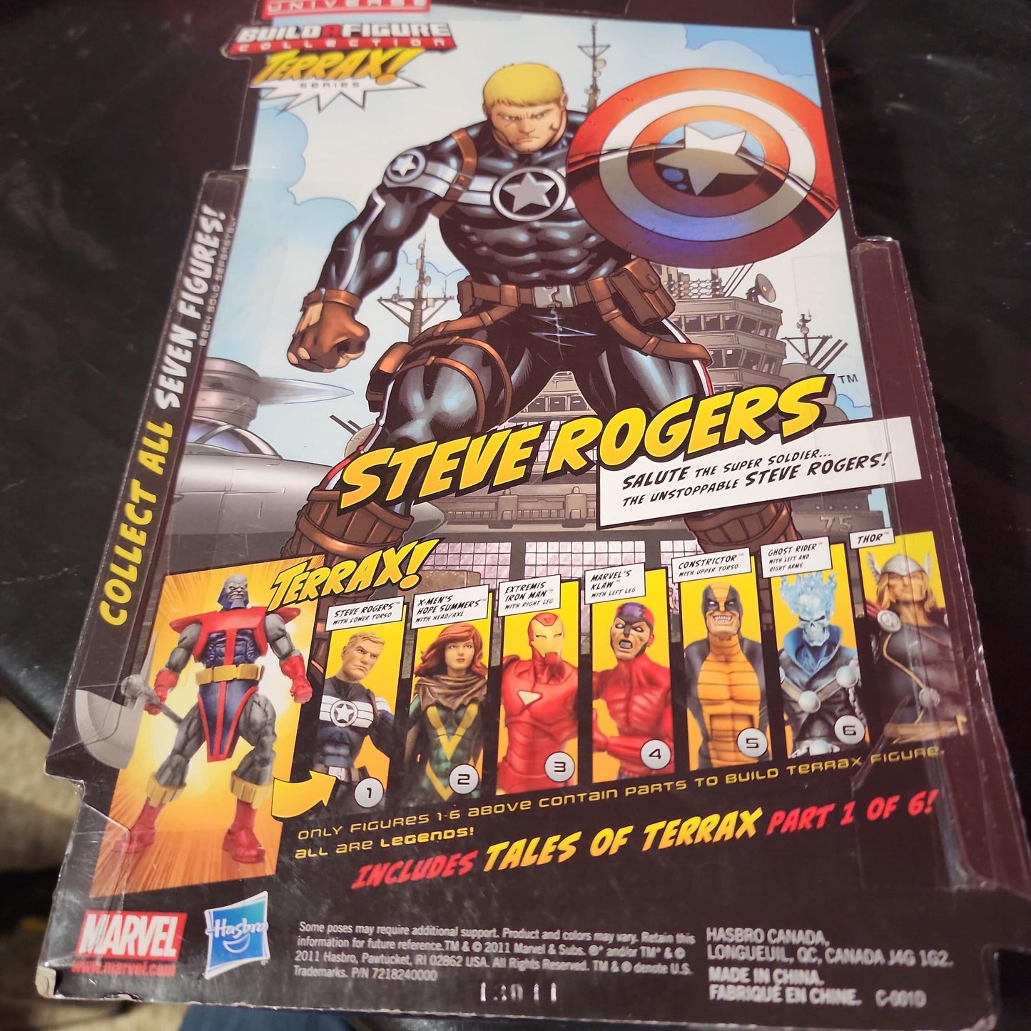Marvel Legends Steve Rogers Clear Shield Variant Terrax BAF Series 2011 6" - House of Cars Virginia