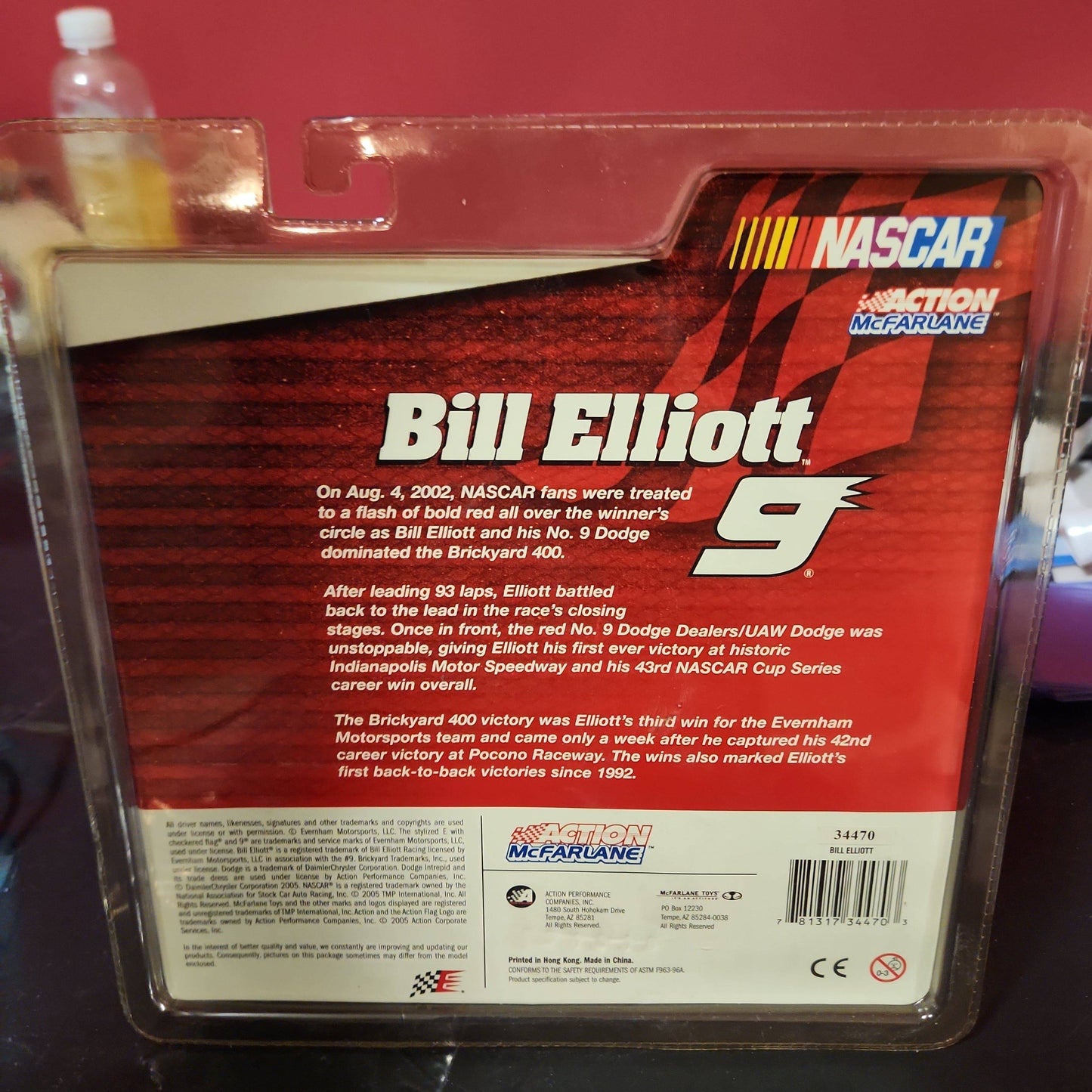 McFarlane Toys Bill Elliott #9 NASCAR Driver Action Figure Red Jersey Variant - House of Cars Virginia