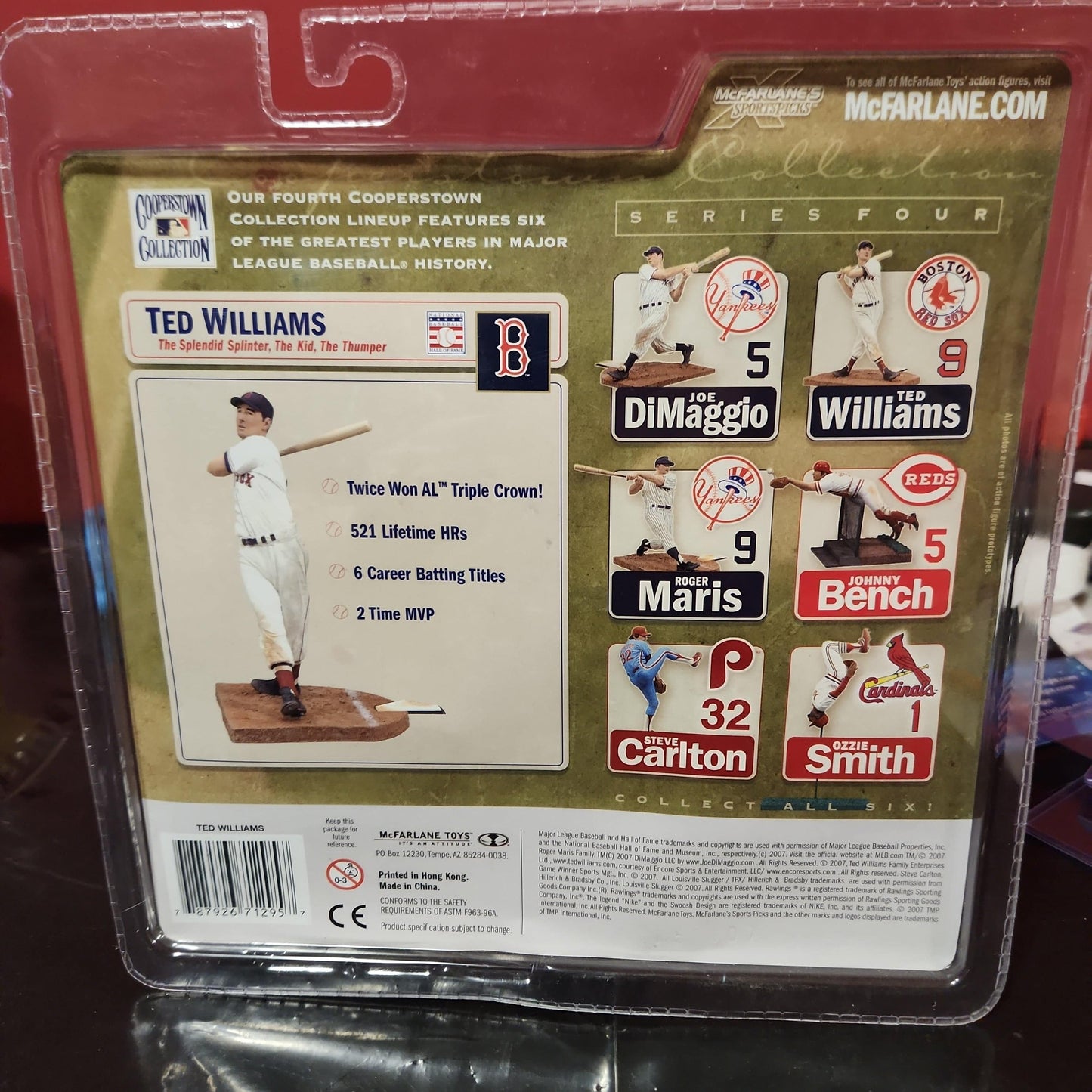 McFarlane Cooperstown Collection Series 4 MLB Ted Williams Gray Jersey Variant - House of Cars Virginia