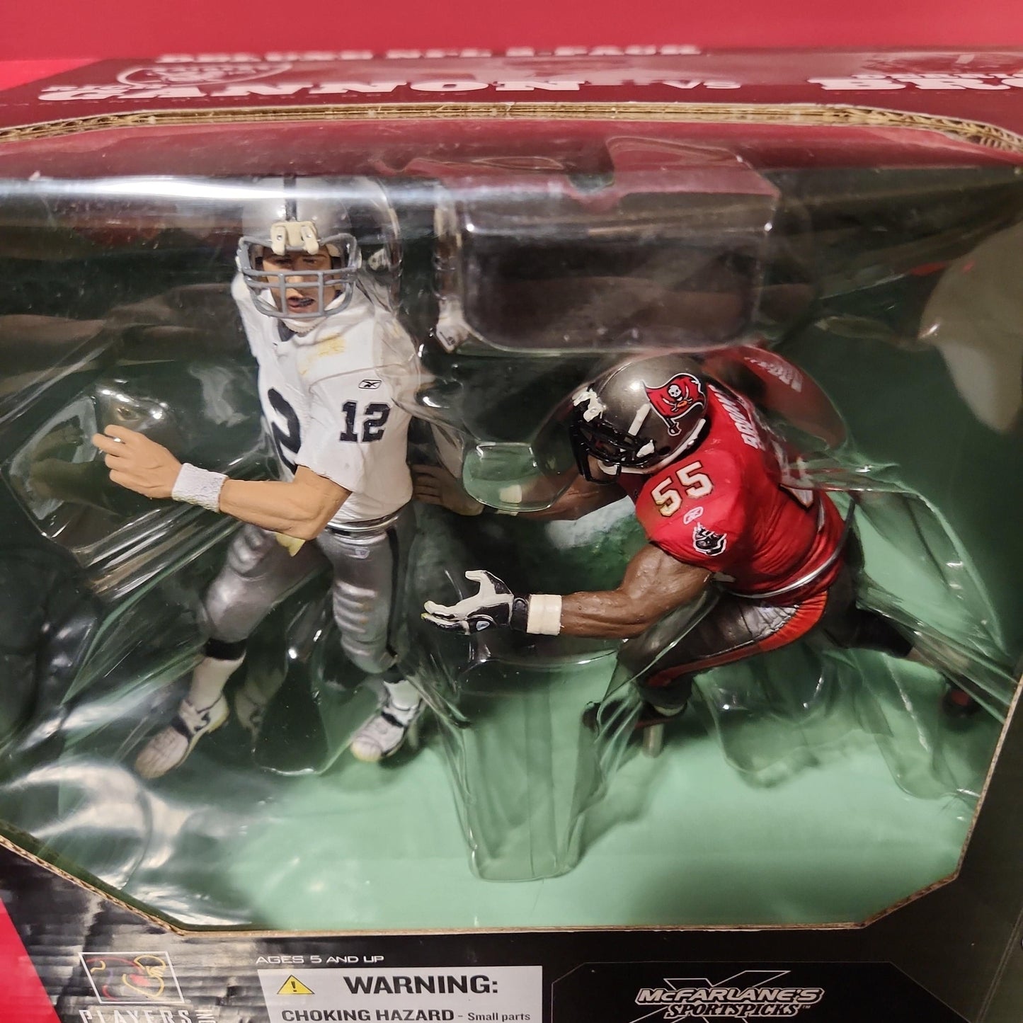 RICH GANNON vs DERRICK BROOKS Deluxe NFL 2 Figure Pack McFarlane Sportspicks New - House of Cars Virginia