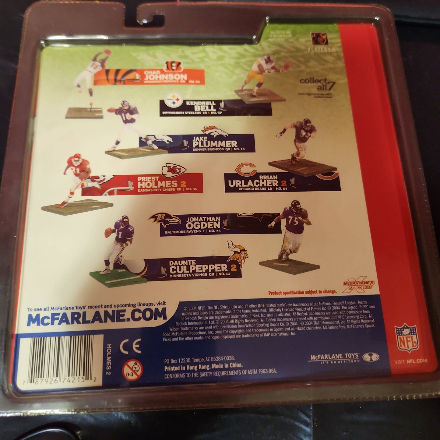 Mcfarlane Sportspicks Series 9 Priest Holmes Chiefs Running Back White Jersey - House of Cars Virginia