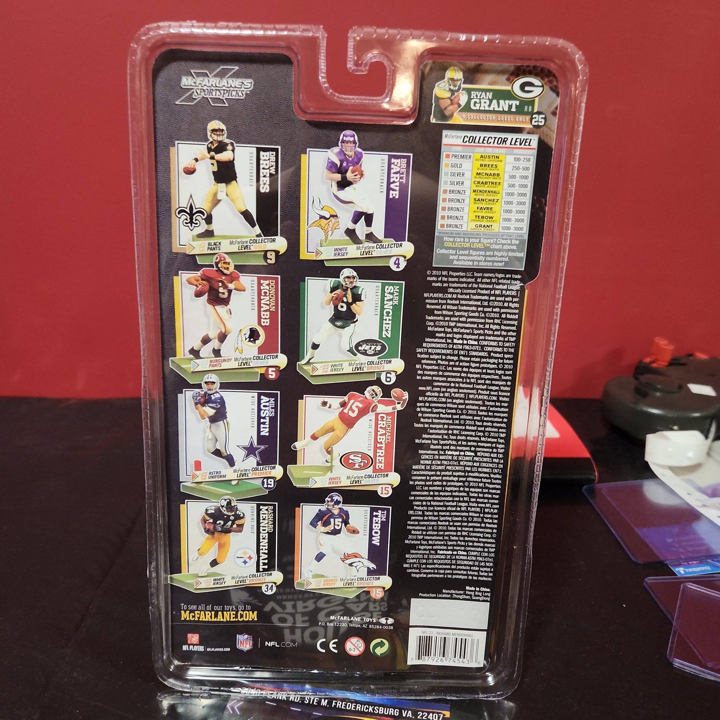 McFarlane Toys Rashard Mendenhall RB Pittsburgh Steelers Series 23 Figure - House of Cars Virginia