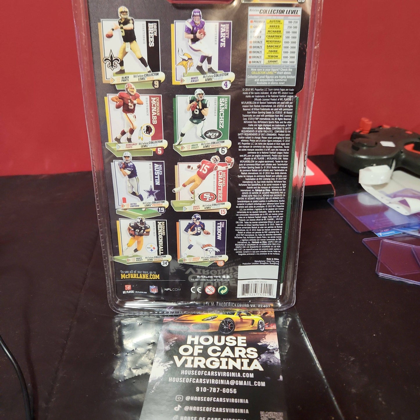 McFarlane Series 23 Sports Picks NFL Mark Sanchez New York Jets Exclusive - House of Cars Virginia