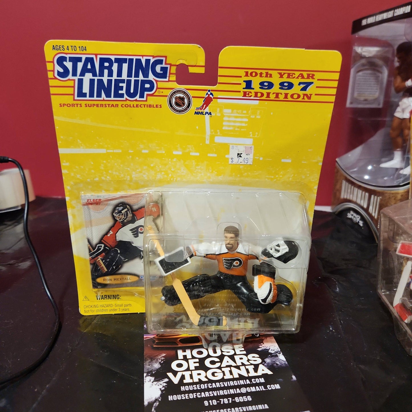 Starting Lineup 10th Year 1997 Edition: Ron Hextall Phil. Flyers, Kenner - House of Cars Virginia