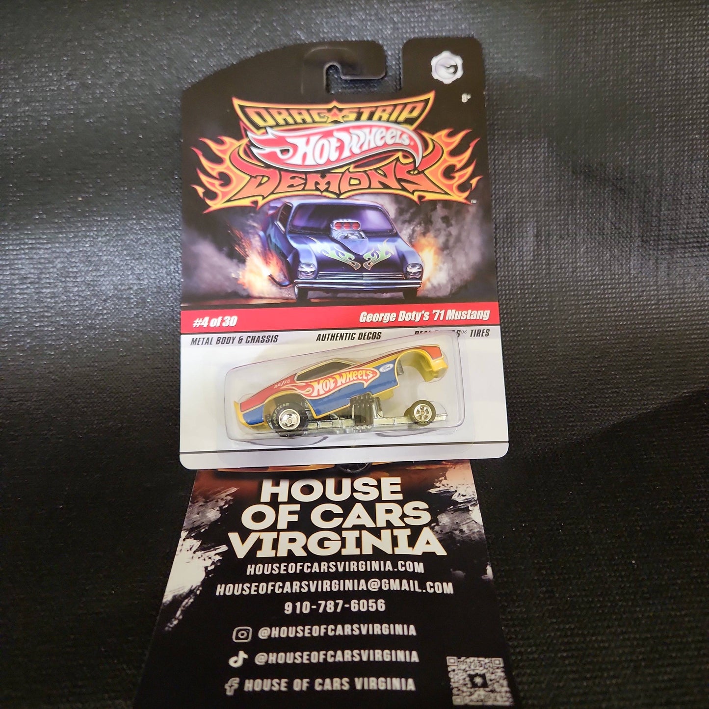 Hot Wheels Drag Strip Demons George Doty's '71 Mustang MINT! - House of Cars Virginia