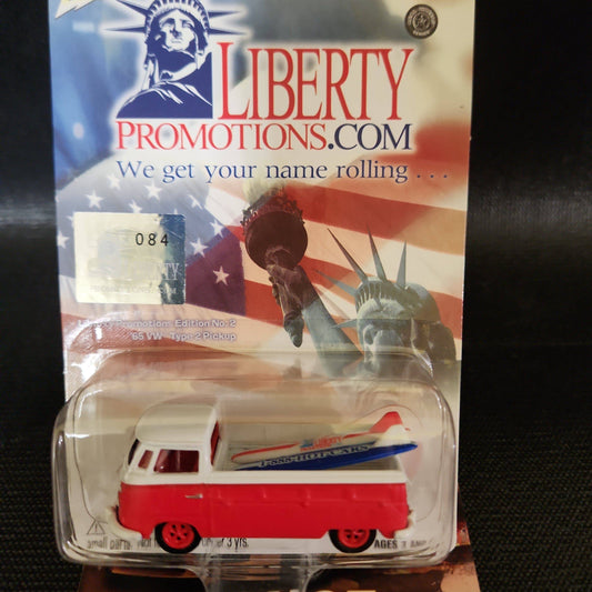 Johnny Lightning VW Volkswagen Type 2 Pickup Truck Rebel Run number 084 - House of Cars Virginia