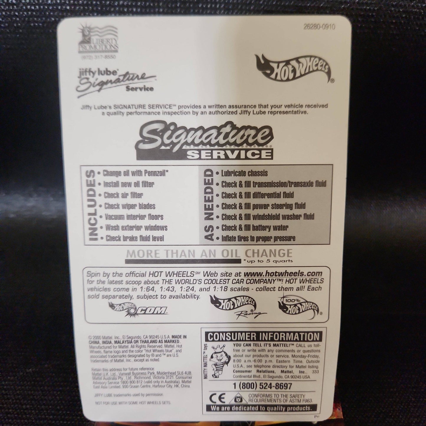 Hot Wheels Jiffy Lube Blast Lane WHITE Motorcycle - House of Cars Virginia