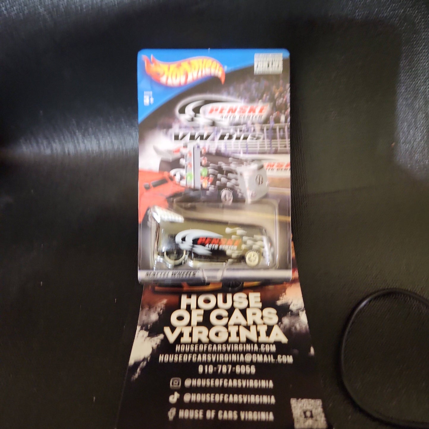 2001 Hot Wheels LE VW Drag Bus / Penske Auto Center - Mf. Black 1/64 - House of Cars Virginia