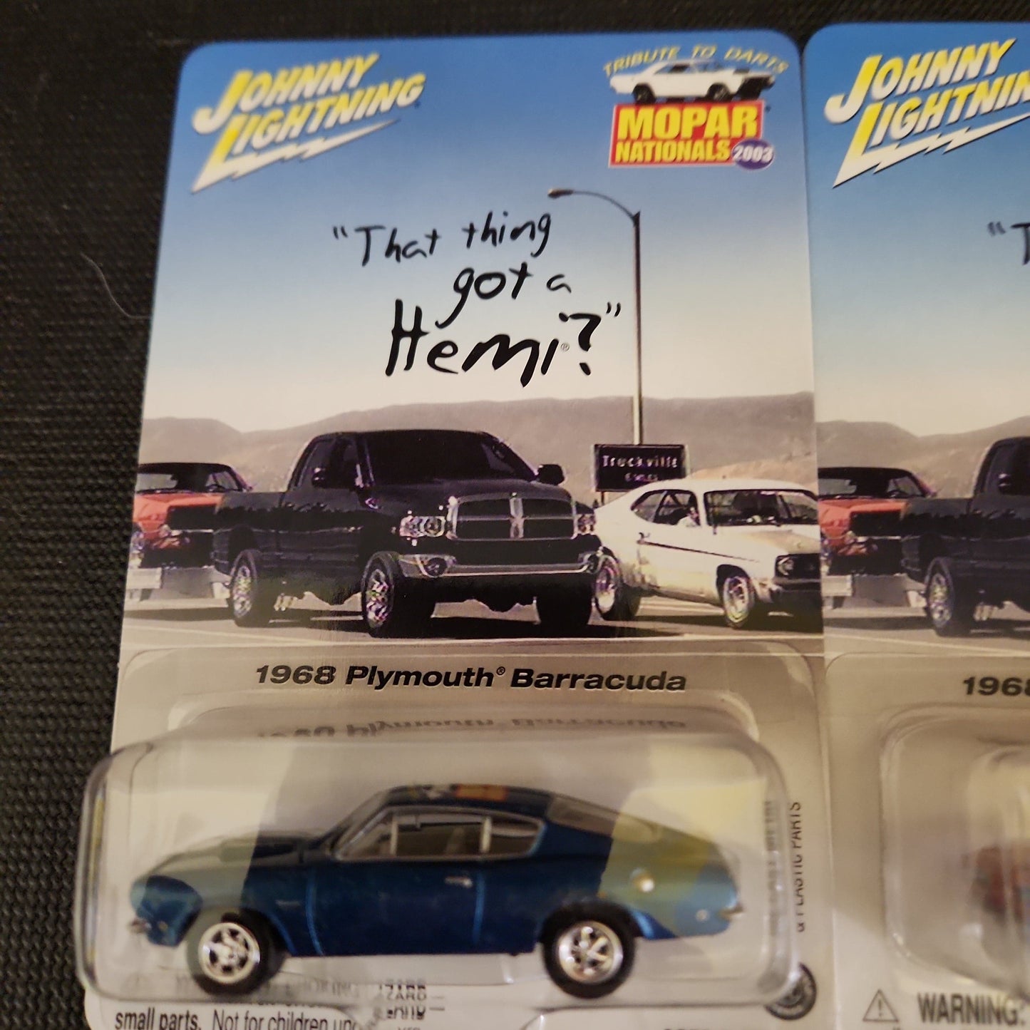 1968 PLYMOUTH BARRACUDA w/RR (1:64) 2003 Johnny Lightning 2003 MOPAR - House of Cars Virginia