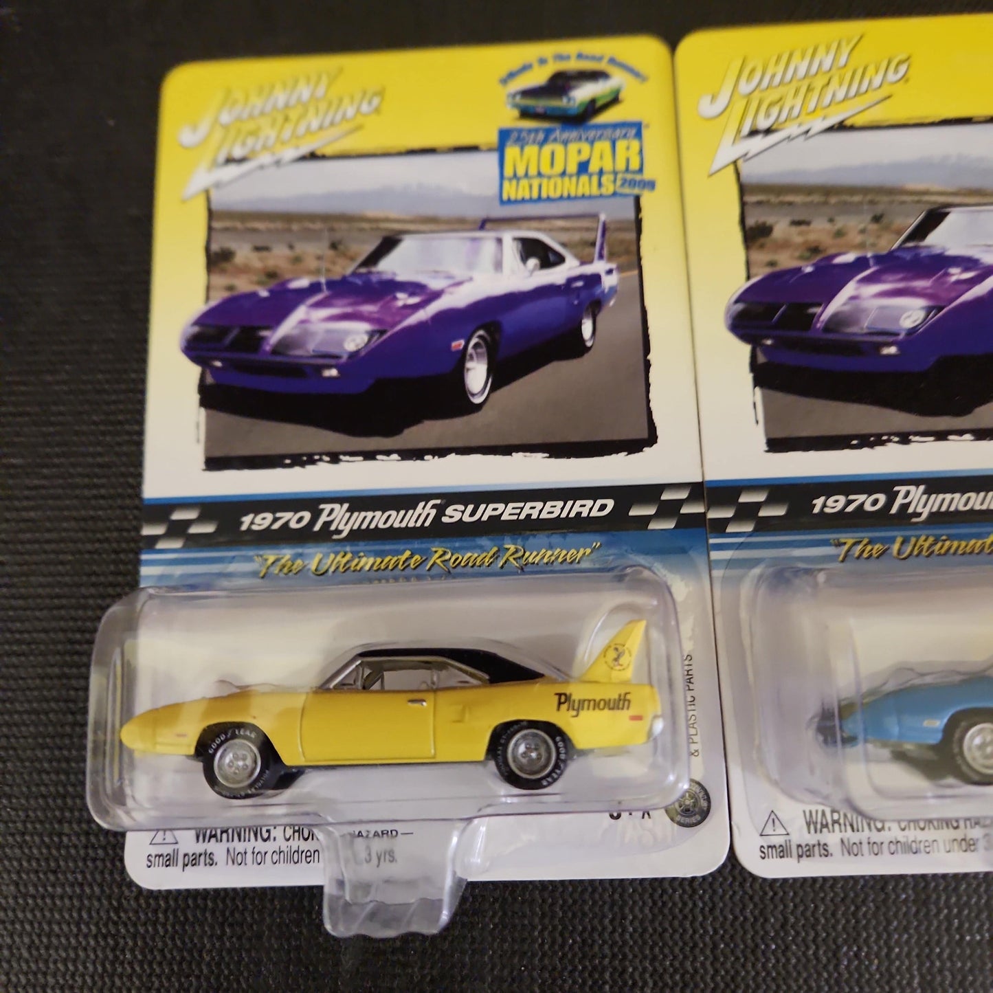 1970 PLYMOUTH SUPERBIRD JOHNNY LIGHTNING 25TH ANNIVERSARY MOPAR set - House of Cars Virginia