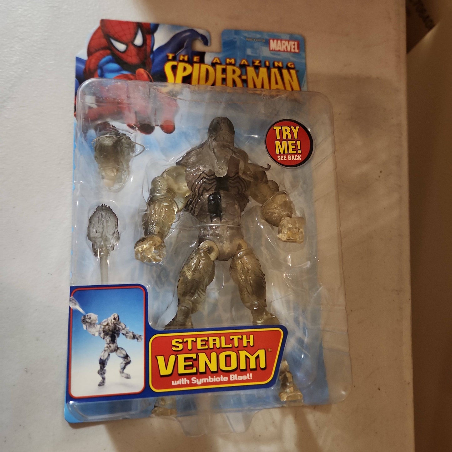 Stealth Venom Symbiote Blast Figure Toy Biz Amazing Spider-Man 2006 Marvel Comic - House of Cars Virginia