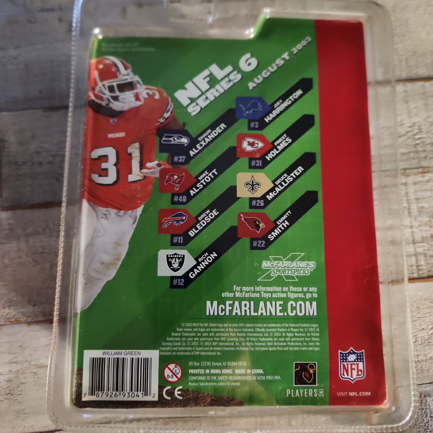 NEW 2003 William Green - McFarlane NFL Cleveland Browns Hall of Fame Exclusive! - House of Cars Virginia