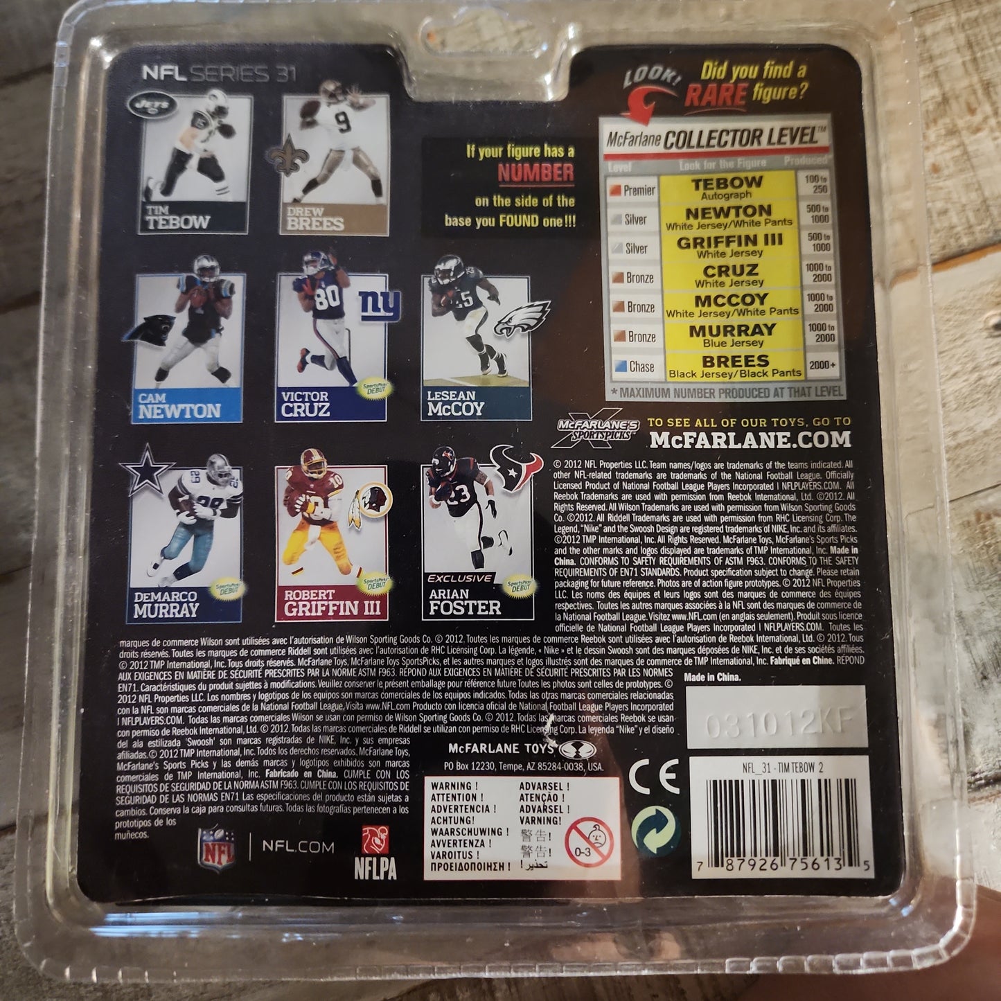 NFL Series 31 Tim Tebow NY Jets White Jersey Figure New Sealed McFarlane Toys - House of Cars Virginia