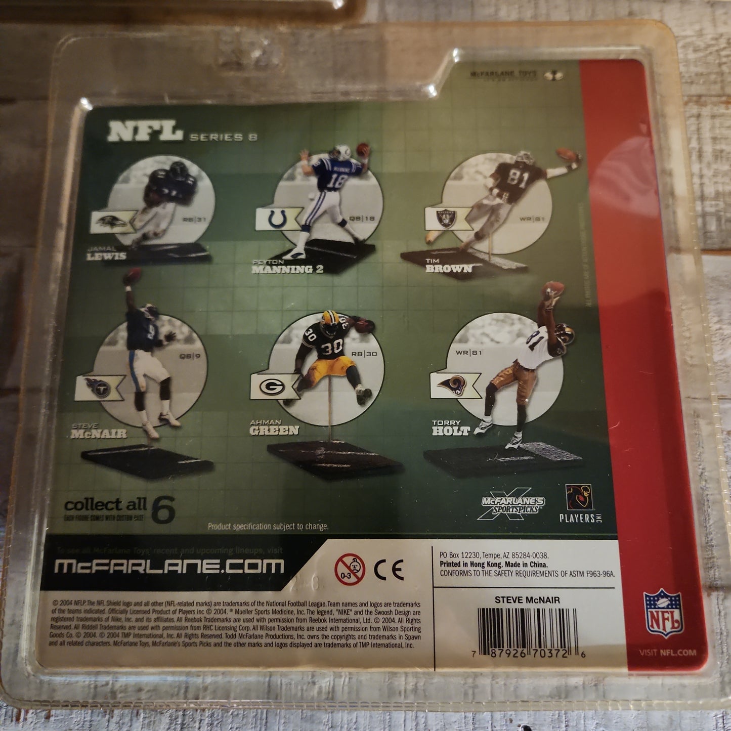 McFarlane's Sportspicks Steve McNair Tennessee Titans Action Figure NFL Series 8 - House of Cars Virginia