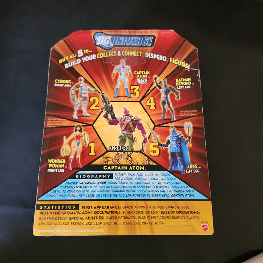 DC Universe Captain Atom Gold Variant Figure Wave 4 Despero Head & Torso MOC NEW - House of Cars Virginia