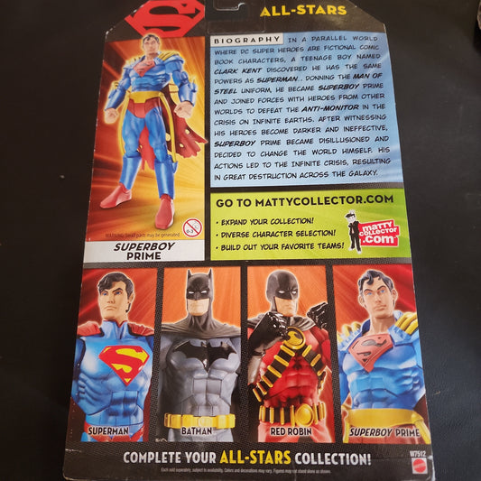 Mattel DC Universe Classics DCUC All-Stars Superboy Prime 6" Figure Sealed - House of Cars Virginia