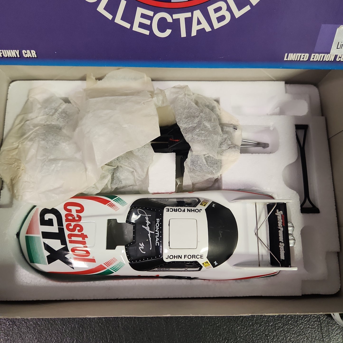 ACTION John Force Autographed 1998 Mustang Funny Car - House of Cars Virginia