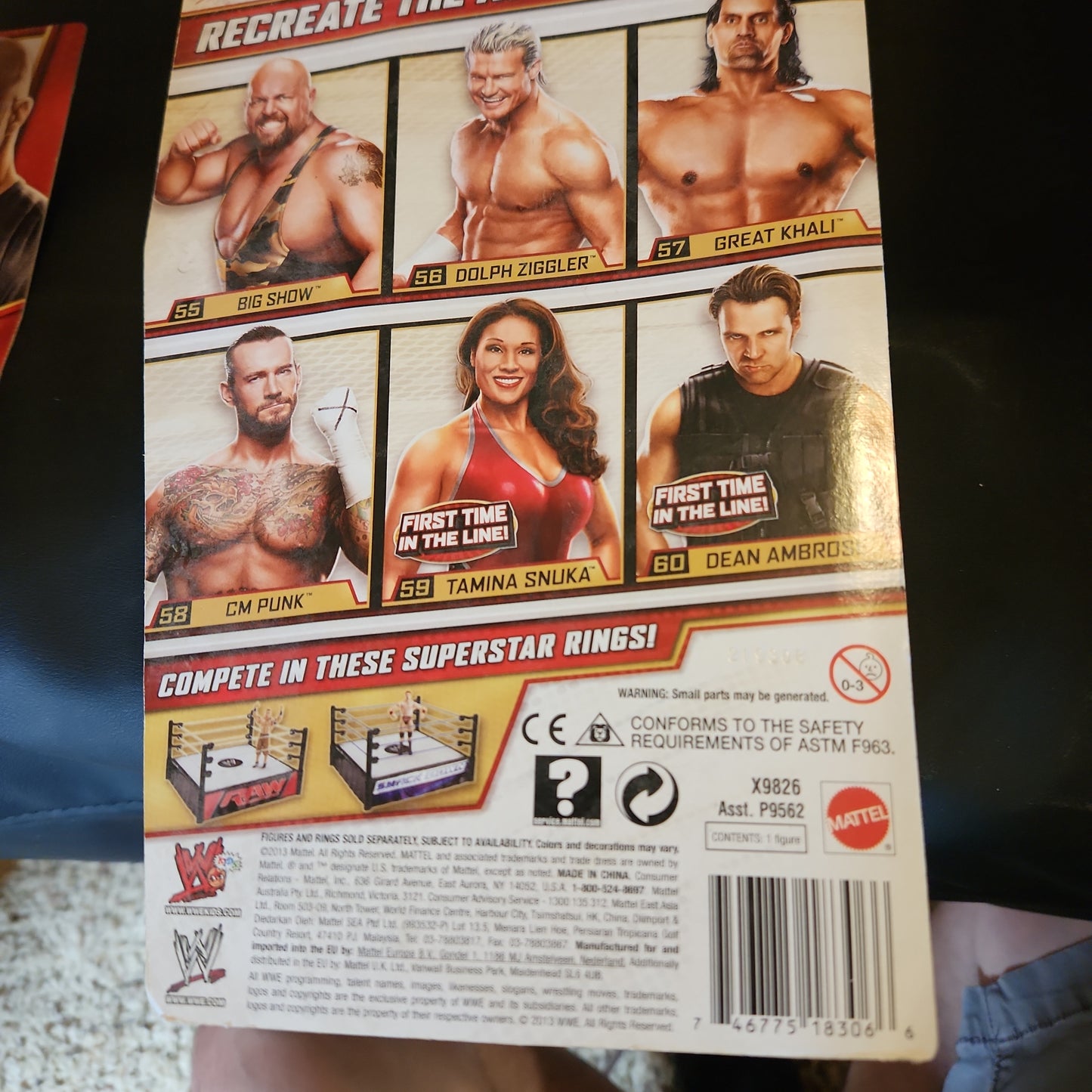 WWE Tamina Snuka Superstar 59 1st Time in Line Mattel 2013 rookie figure New - House of Cars Virginia