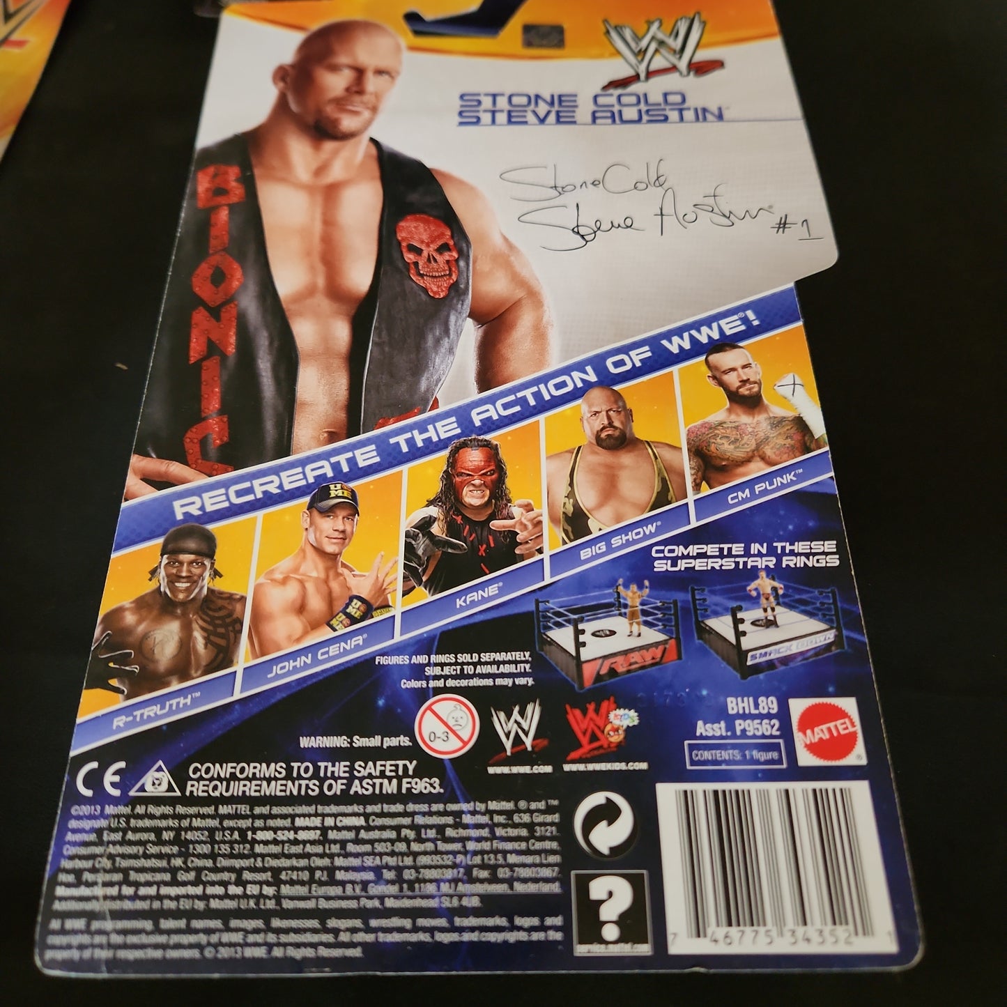 2011 Stone Cold Steve Austin WWE Mattel Wrestling Action Figure w/ Knee Braces - House of Cars Virginia