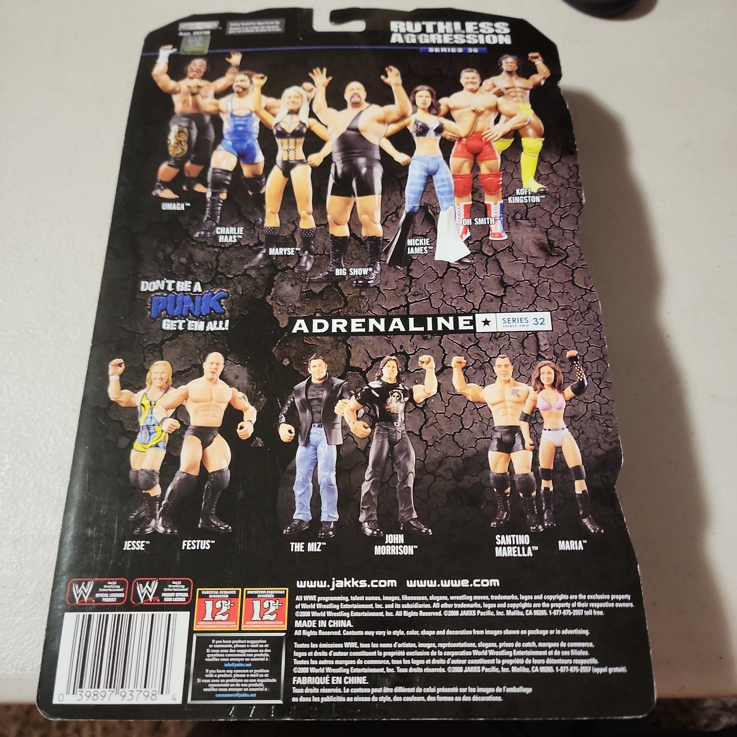 WWE Ruthless Aggression Series 36 Kofi Kingston Action Figure JAKKS Pacific - House of Cars Virginia