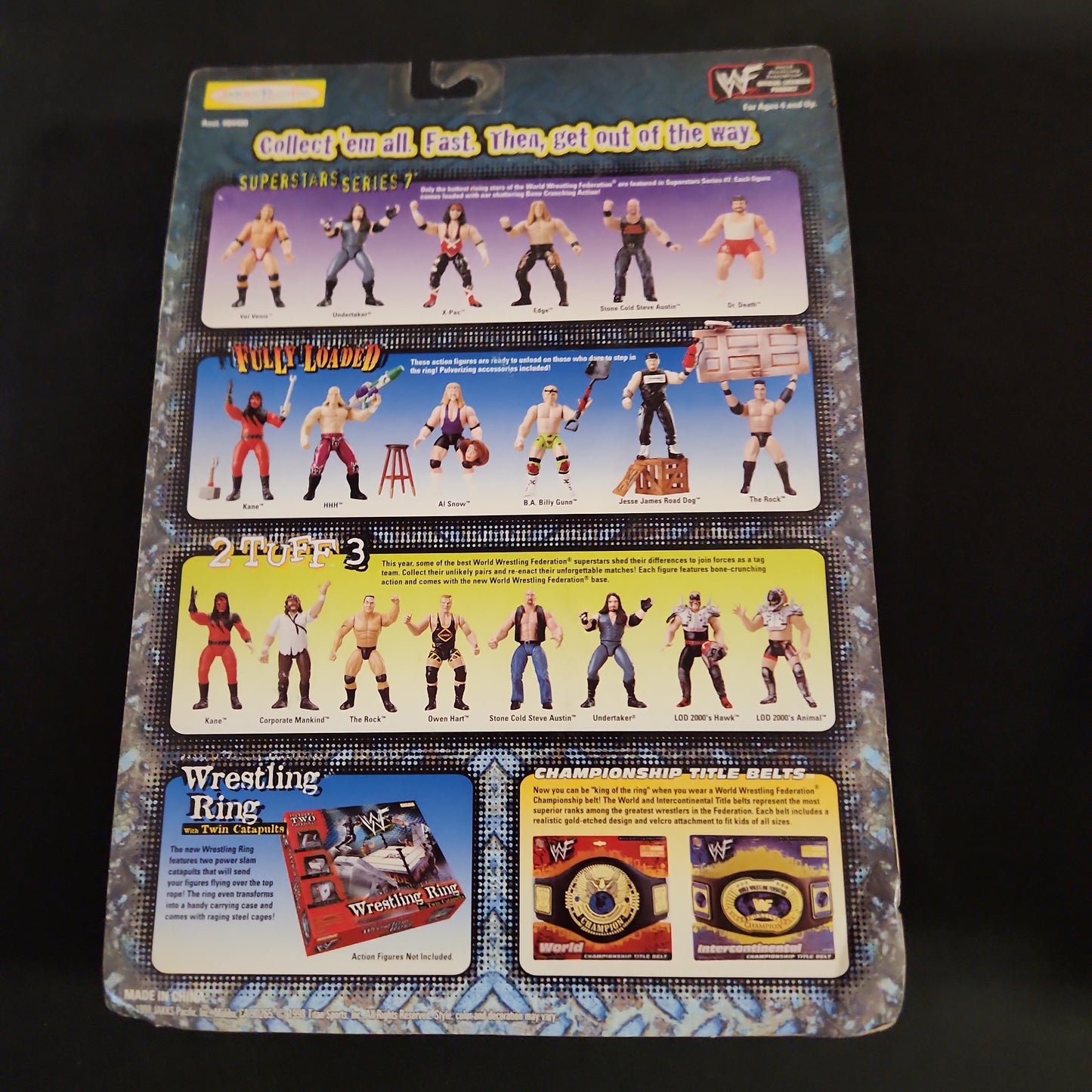 WWF X-PAC WRESTLEMANIA XV SUPERSTAR SERIES 7 1998 JAKKS ACTION FIGURE NOS - House of Cars Virginia