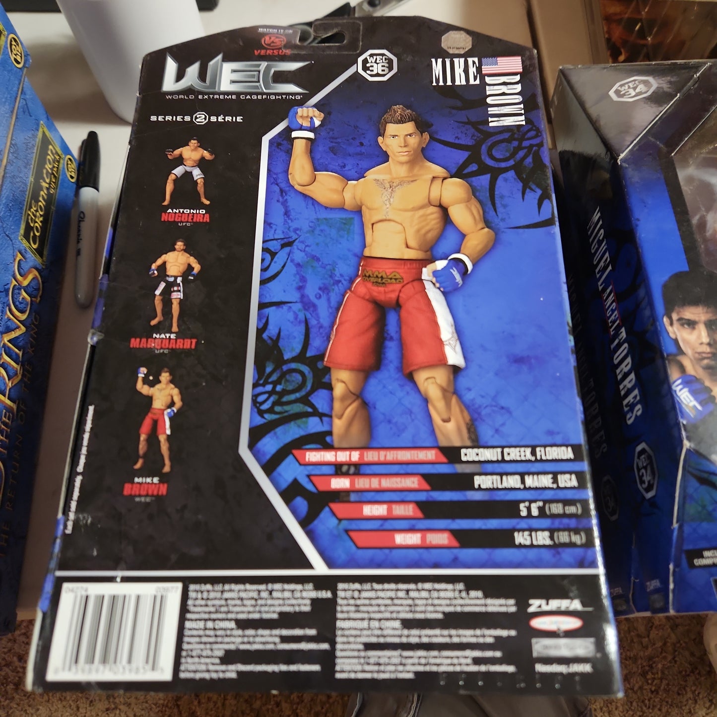 Mike Brown UFC WEC Series 2 Cagefighting Action Figure MMA Jakks Pacific New - House of Cars Virginia