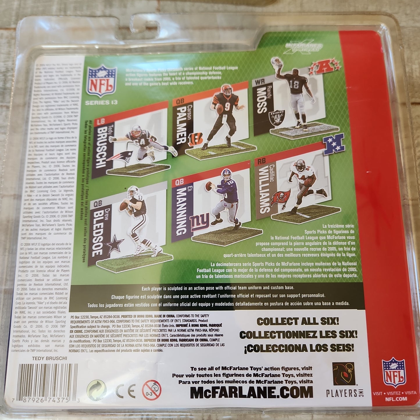 McFarlane NFL Series 13 Tedy Bruschi Figure New England Patriots Sealed - House of Cars Virginia