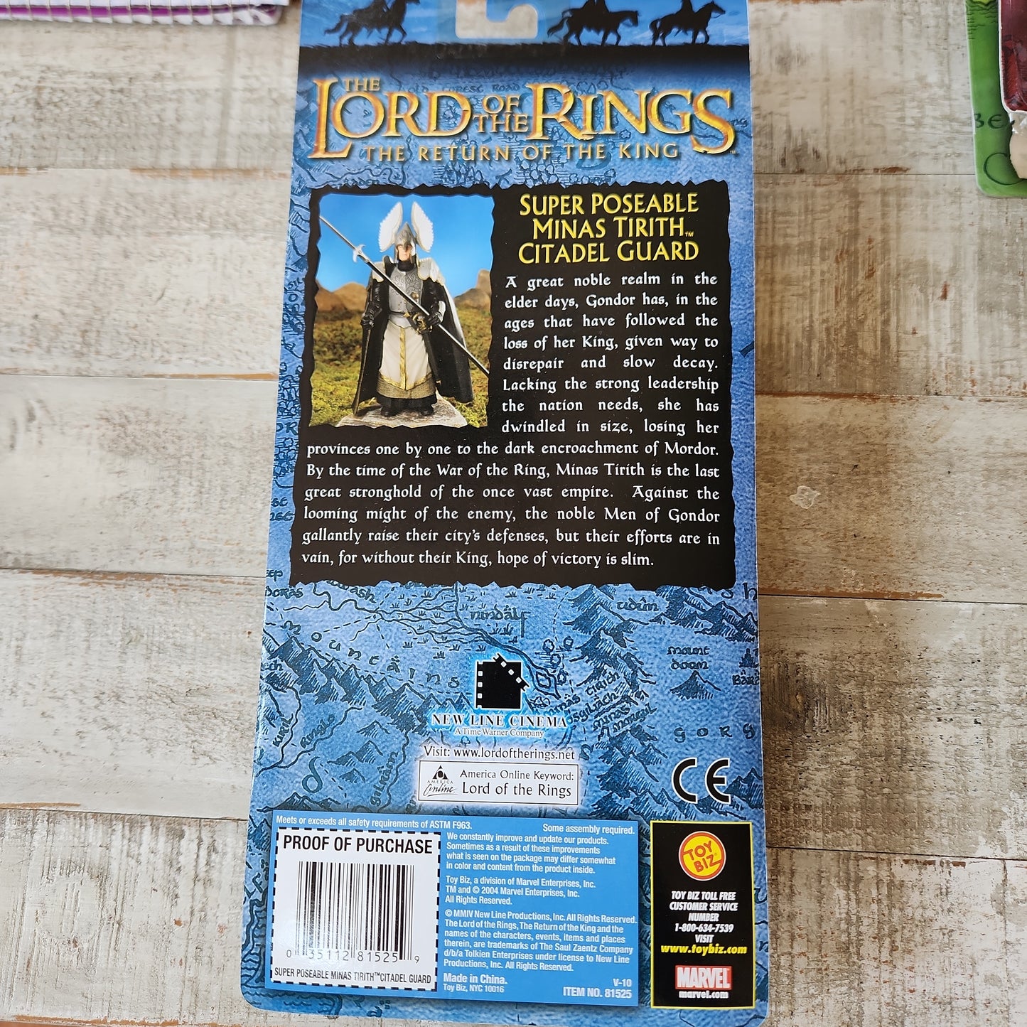 TOYBIZ LORD OF THE RINGS MINAS TIRITH CITADEL GUARD SUPER POSEABLE RETURN KING - House of Cars Virginia