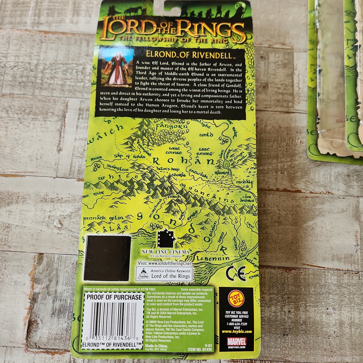 Elrond of Rivendell THE LORD OF THE RINGS Toy Biz Fellowship Ring MOC NEW - House of Cars Virginia