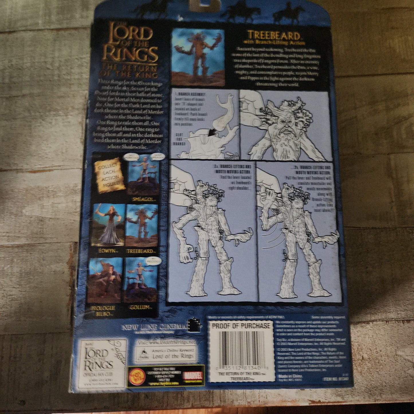 Toybiz The Lord Of The Rings Return of the King Treebeard Figure 2003 NIB - House of Cars Virginia