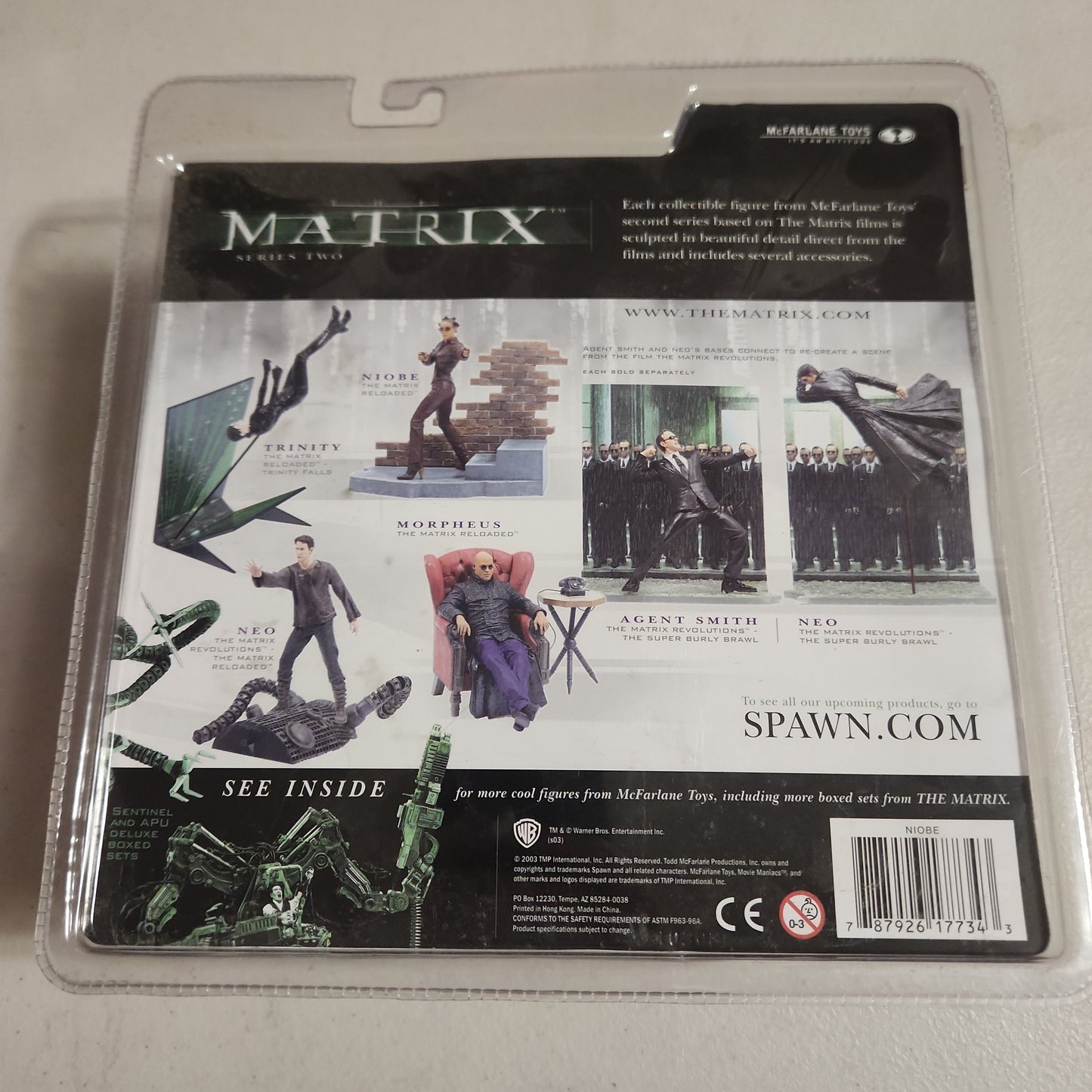 THE MATRIX RELOADED SERIES 2 - NIOBE - ACTION FIGURE - MCFARLANE TOYS 2003 - NIB - House of Cars Virginia