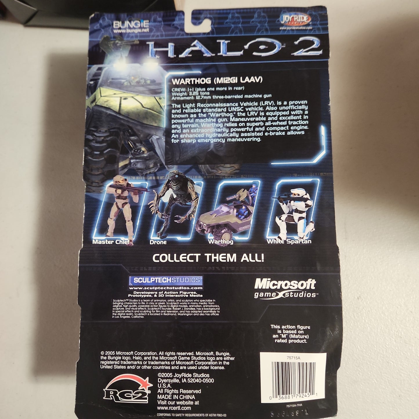 Halo Warthog Action Figure Blue Series 2 New Sealed 2005 Microsoft Halo 2 Bungie - House of Cars Virginia
