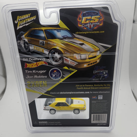 Johnny Lightning 2024 DOUBLE TAKE 1986 Ford Mustang SVO Non tampo - House of Cars Virginia