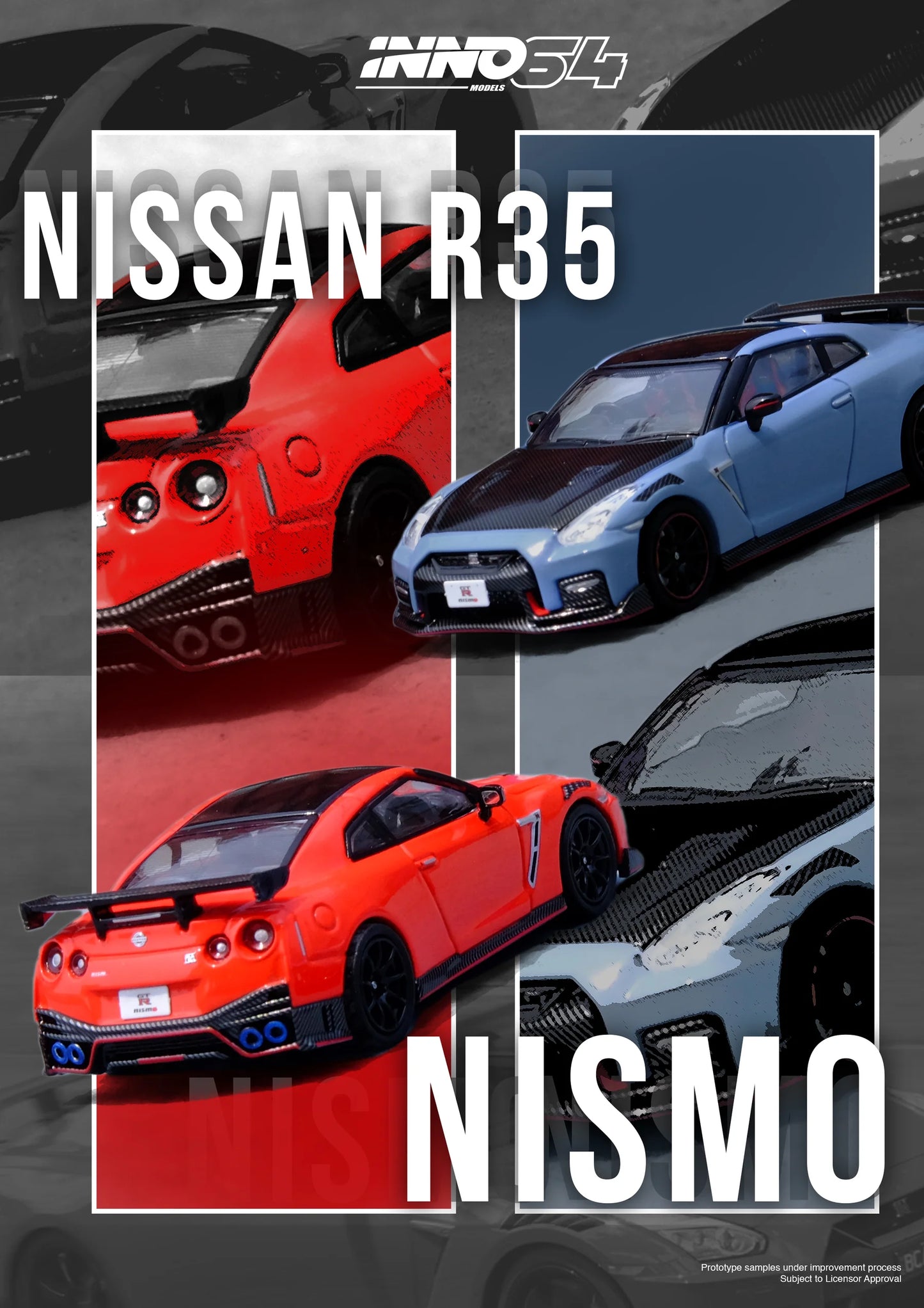 Inno64 1:64 NISSAN GT-R (R35) NISMO Red - House of Cars Virginia