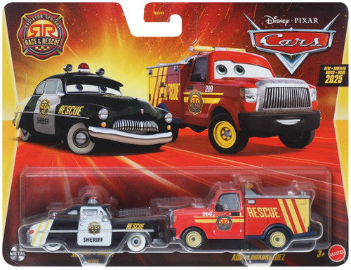 Disney Pixar Cars Race and Rescue 2-pack Sheriff and Adam Roadriguez