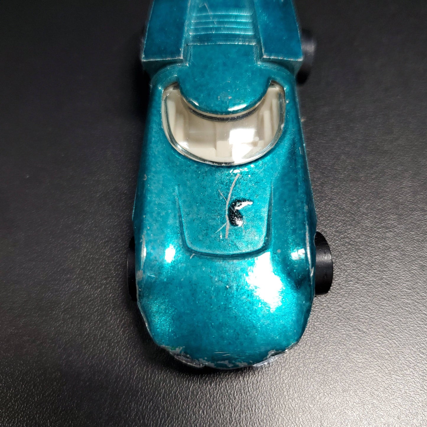 Vintage Hot Wheels Redline 1969 Turbofire Aqua Blue w/ White Interior USA - House of Cars Virginia